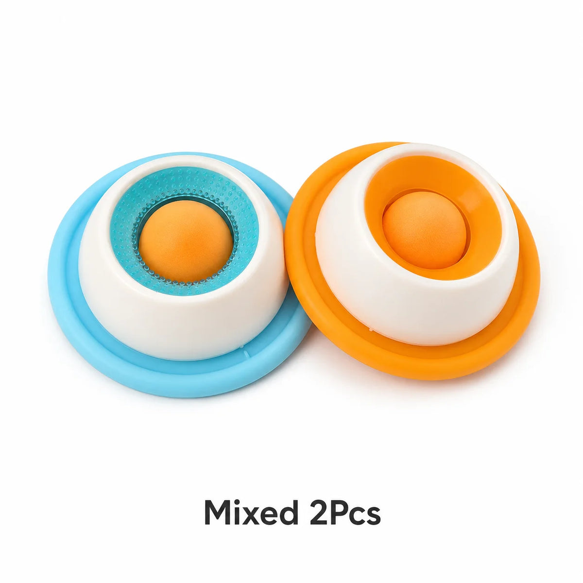 Lick Plate Slow Feeder with Rotating Treat Ball