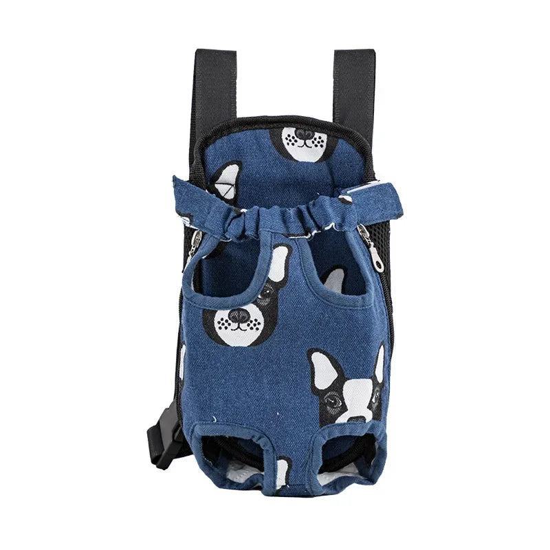 Adjustable Double-Shoulder Pet Carrier Backpack, Prints and Colors