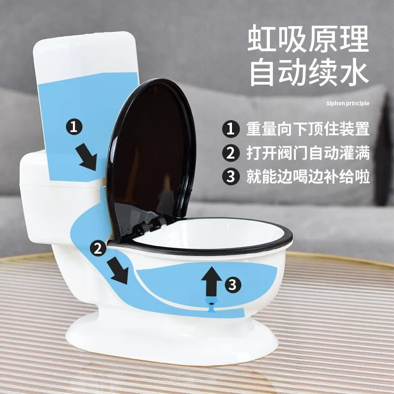 Funny pet cat toilet water dispenser water dispenser puppy teddy automatic flow unplugged drinking water