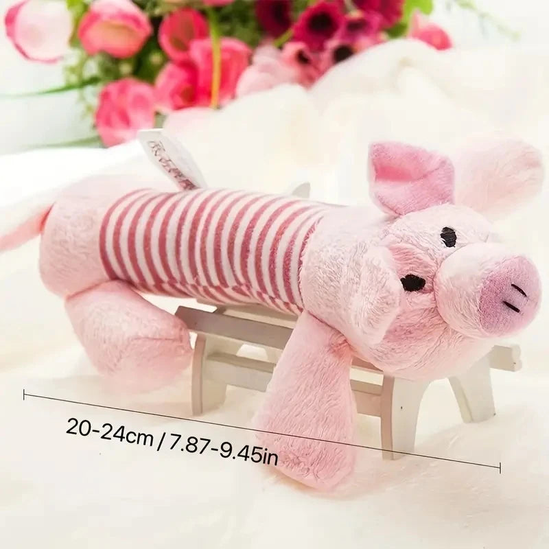 Pig Elephant Design Durable Interactive Dog Toy - Squeaky Chew Toy for Aggressive Chewers - Long-Lasting Pet Supplies