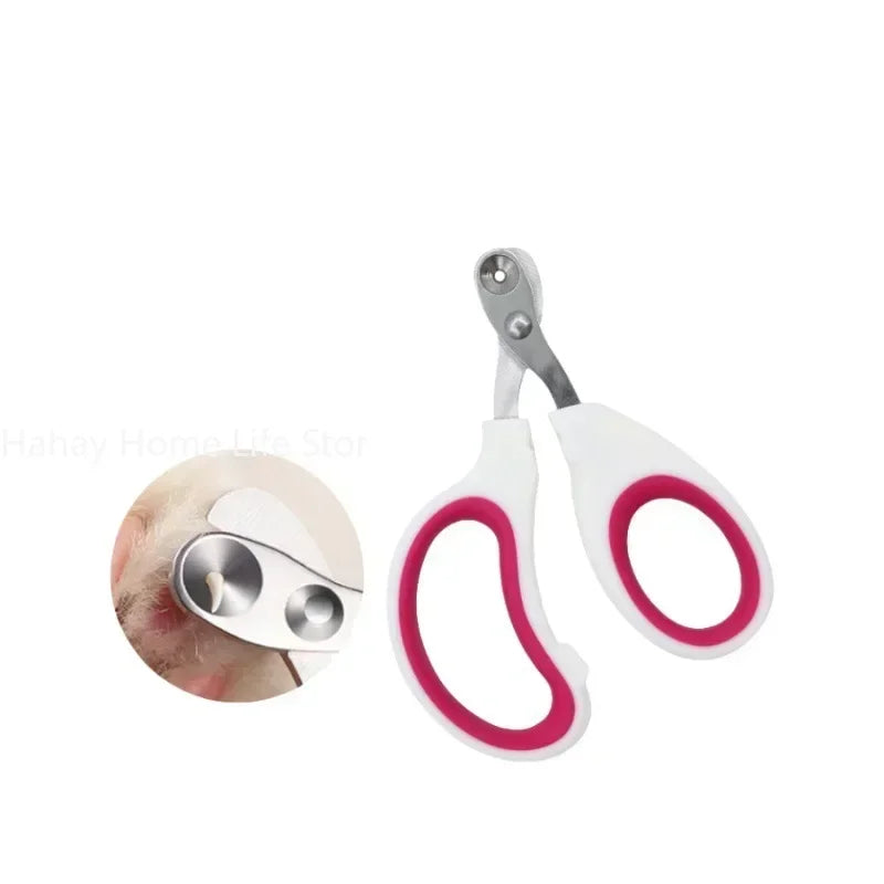 Pet Nail Clippers for Cats Anti Bleeding Design Pet Dog Nail Trimmer for Small Dogs Grooming Scissors Durable Stainless Steel