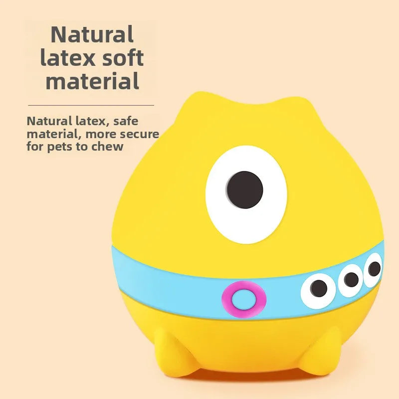 Pet Squeaky Toys Pet Ball Toys Dog Chewing Rubber Ball Cleaning Tooth Dog Chew Toy For Dogs Bite Resistant Sounder Pet Supplies