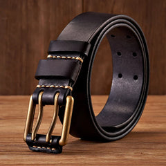 Cowhide Ranchman Belt