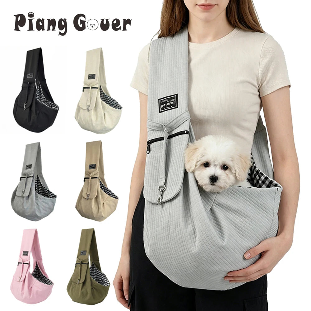 Pet Carrier Crossbody Bag Dog Cat Handbag Outdoor Travel Dog Shoulder Bag