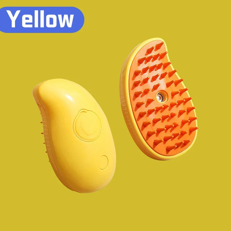 3-in-1 Spray Massage Grooming Brush for Cats & Dogs, Folding Design