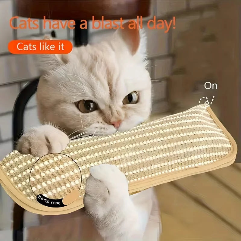 at Toy Game Pillow and Cat Scratching Pad for Solo Play and Intimate Interaction to Keep Your Feline Friend Happy and Soothing