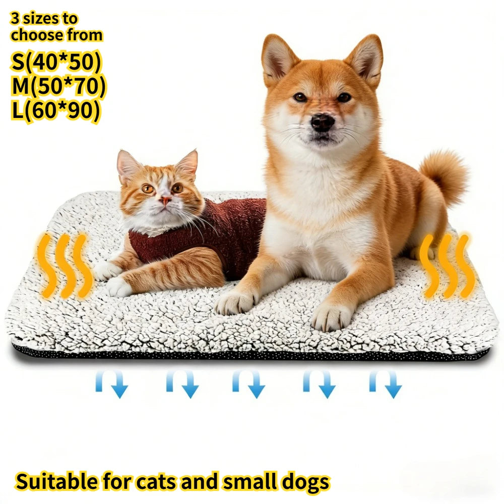 Cushioned Pet Sleeping Mat for Cats & Dogs, 3 Sizes