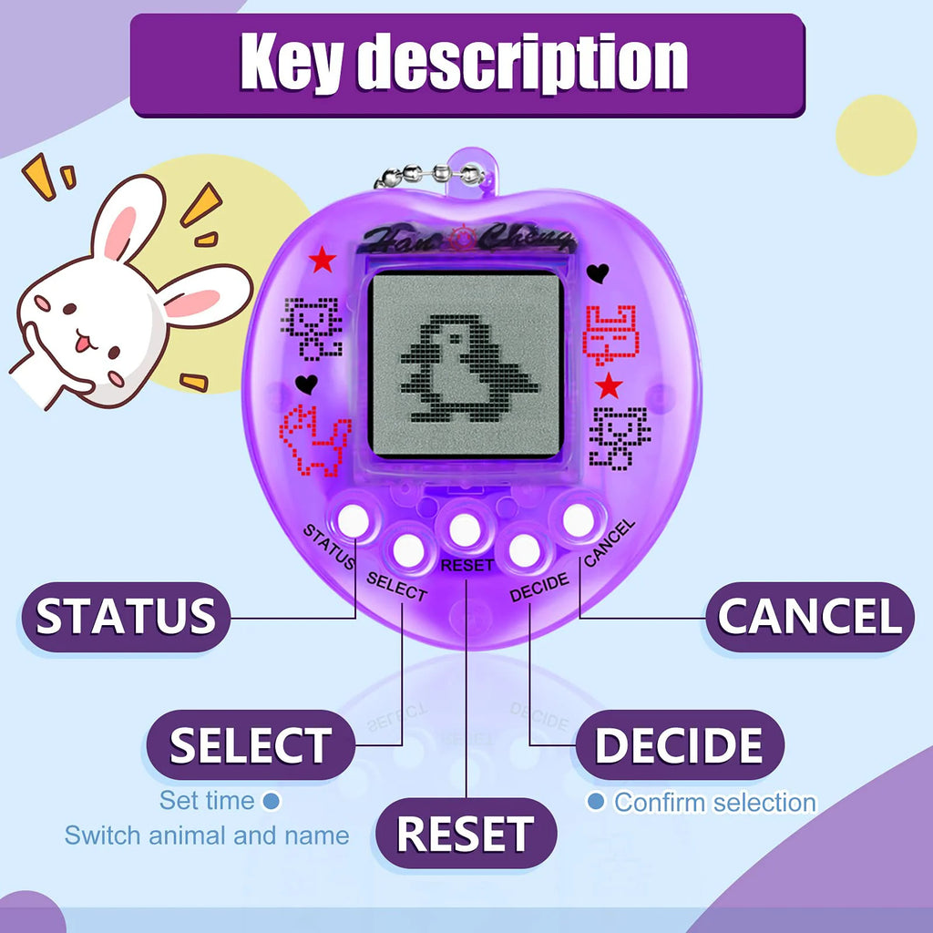 Electronic Pets Game Tamagotchi Handheld Game Console Toy in Russian Original German Spanish Polish Virtual Digital Pet Toy