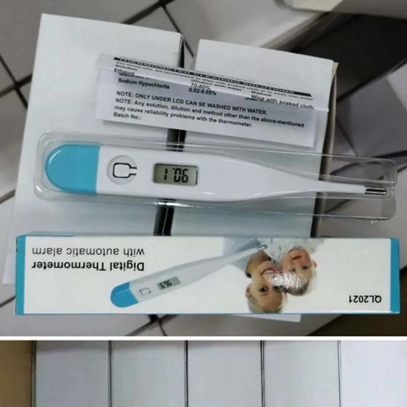 1-2P Thermometer for Fever Digital Basal Body Pet Armpit or Rectal Electronic LCD Display High-Precision Measurement Smart Heat