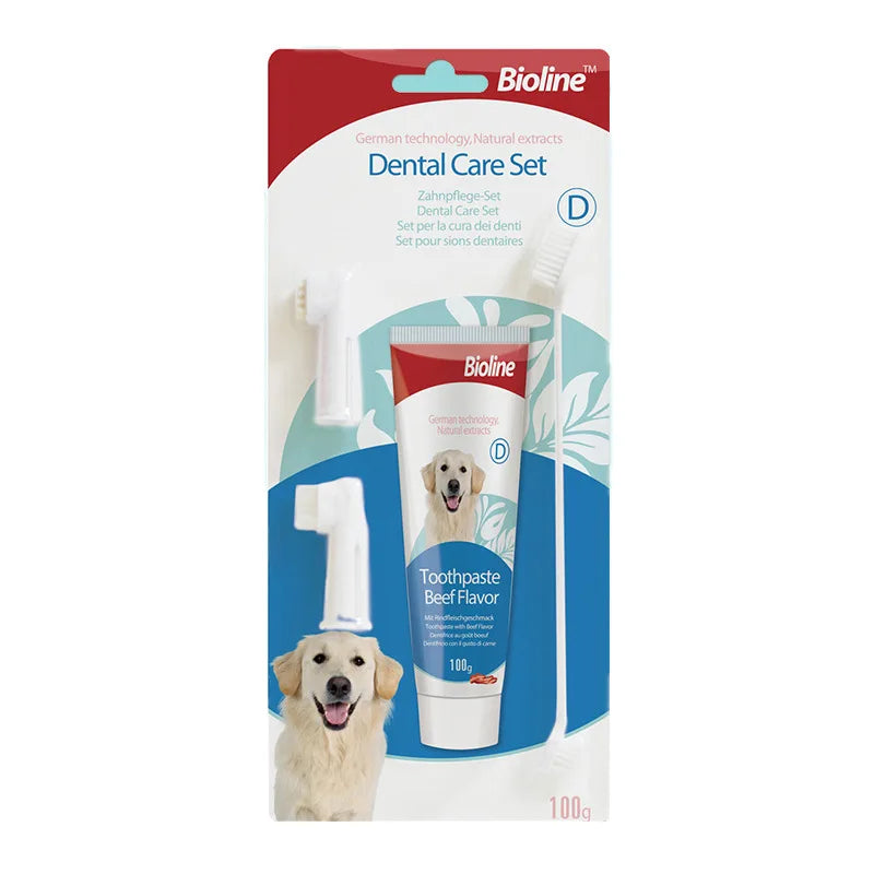 Pet Toothpaste for Dogs Fresh Breath Oral Cleaning Bad Breath Dental Plaque Cleaning Cat Care Edible Toothpaste
