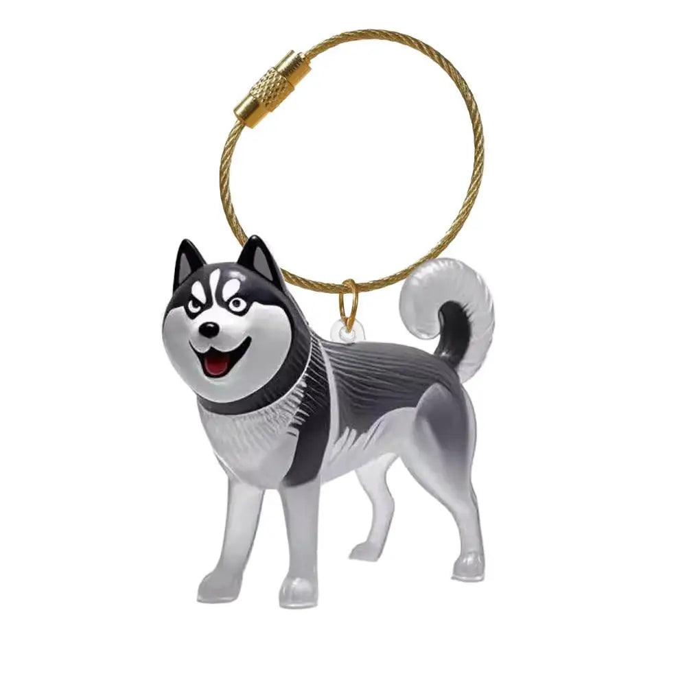 Clear Pet Fur Keepsake Capsule Keychain in Ten Styles