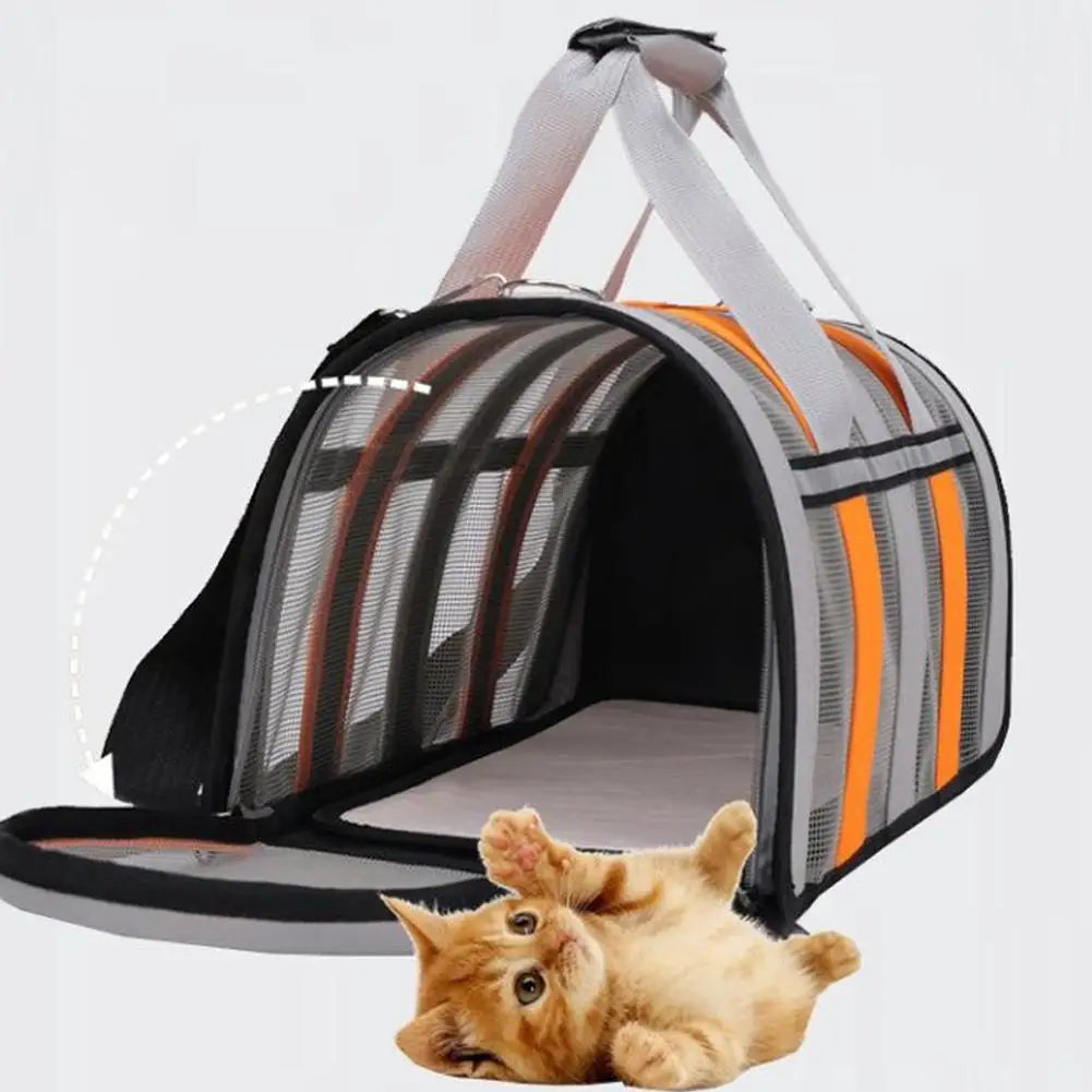 Dog Carrier Bag Soft Side Backpack Cat Pet Carriers Dog Travel Bags Airline Approved Transport For Small Dogs Cats Outgoing