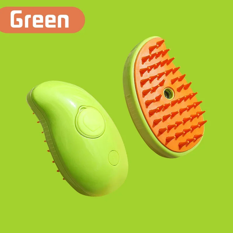 3-in-1 Spray Massage Grooming Brush for Cats & Dogs, Folding Design