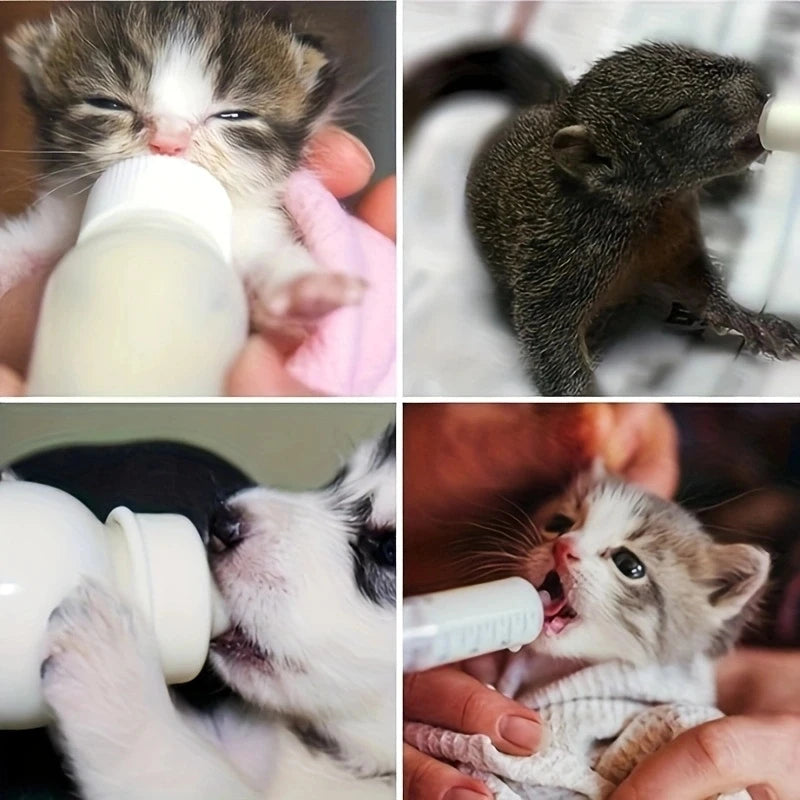 Pet Feeding Nipple: Kitten Nipple, Puppy Nipple, Milk Bottle Formula Dispenser; Puppy Nursing Bottle for Feeding Milk to Small P
