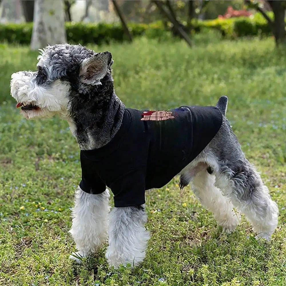 Printed pet T-shirt made of polyester fiber material suitable for indoor and outdoor leisure, entertainment cat and dog clothing