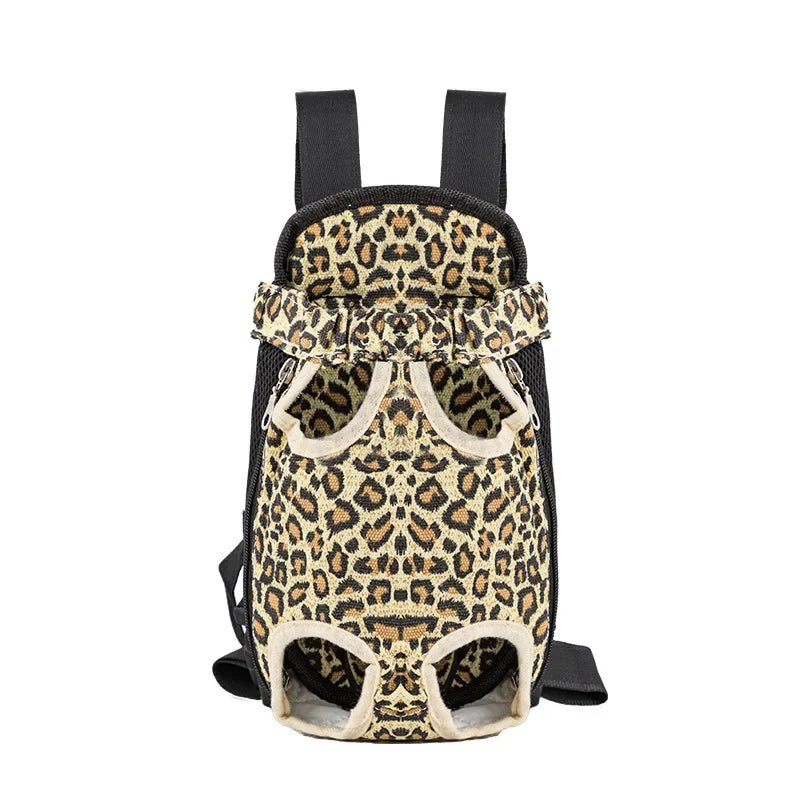 Adjustable Double-Shoulder Pet Carrier Backpack, Prints and Colors
