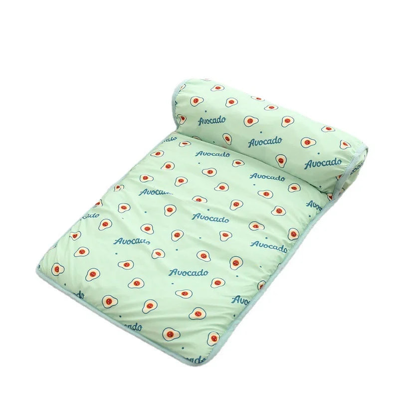Summer Pet Ice Pad Cooling Mat Breathable Ice Silk Cushion Non Slip Washable Heat Dissipation Sleeping Pad Dog Cat Nest