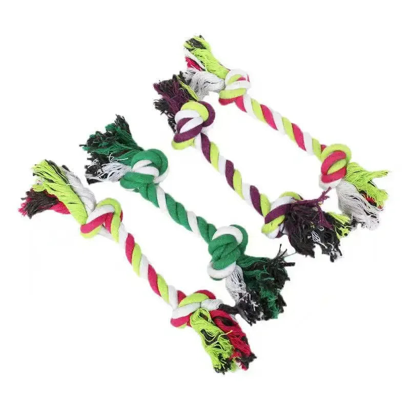 1pc Dog Toy Carrot Knot Rope Ball Cotton Rope Dumbbell Puppy Cleaning Teeth Chew Toy Durable Braided Bite Resistant Pet Supplies