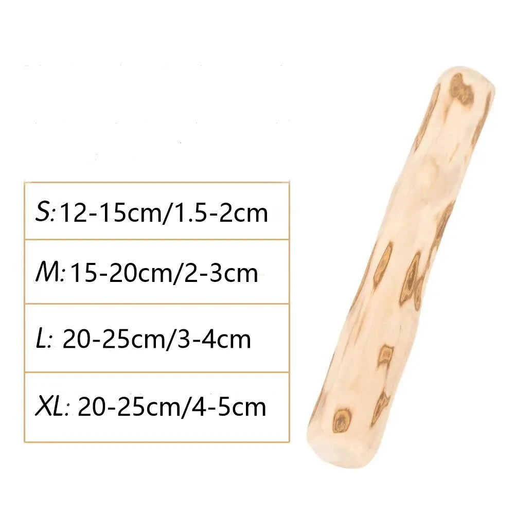 Natural Coffee Wood Dog Chew Toys Long Lasting Chewable Stick Dogs Supplies Stress Relief Chew Stick Pet Molar Toy for Puppy