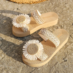 Soft Sole Sunflower Flip Flops