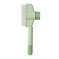 Dogs Cats Hair Comb One Button Self Cleaning Pet Hair Flea Remover Brush Dual Stainless Teeth Grooming Massage Tool for Pet