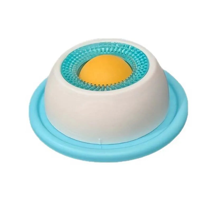 Pet Slow Feeder Licking Plate Anti Tip Design Bite Resistant Self Play Toy Stress Relief Accessories for Cats and Dogs