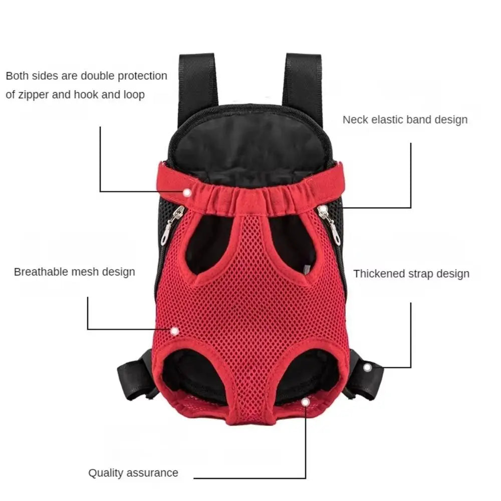 Adjustable Cat Carrier Bag Pet Double Shoulder Backpack Breathable Bag Outdoor Travel Camping Hiking Cat Bag Dog Bag