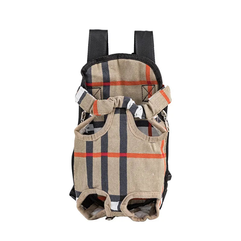 Adjustable Double-Shoulder Pet Carrier Backpack, Prints and Colors