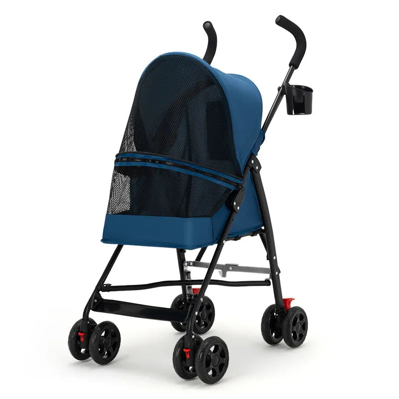 Compact Foldable Pet Stroller for Small Dogs & Cats, 3 Styles