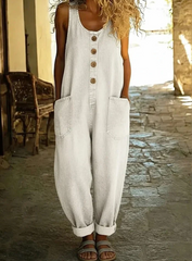 Sable Denim Overalls for Women | Soft Cotton Blend, Vintage Look