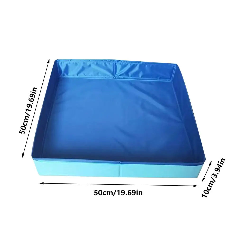 Pet Bath Pool PVC Non Inflatable Pet Puppy Bathing Tub Foldable Dog Bath Tub Square Shaped Anti Slip For Small Puppy Cats Other