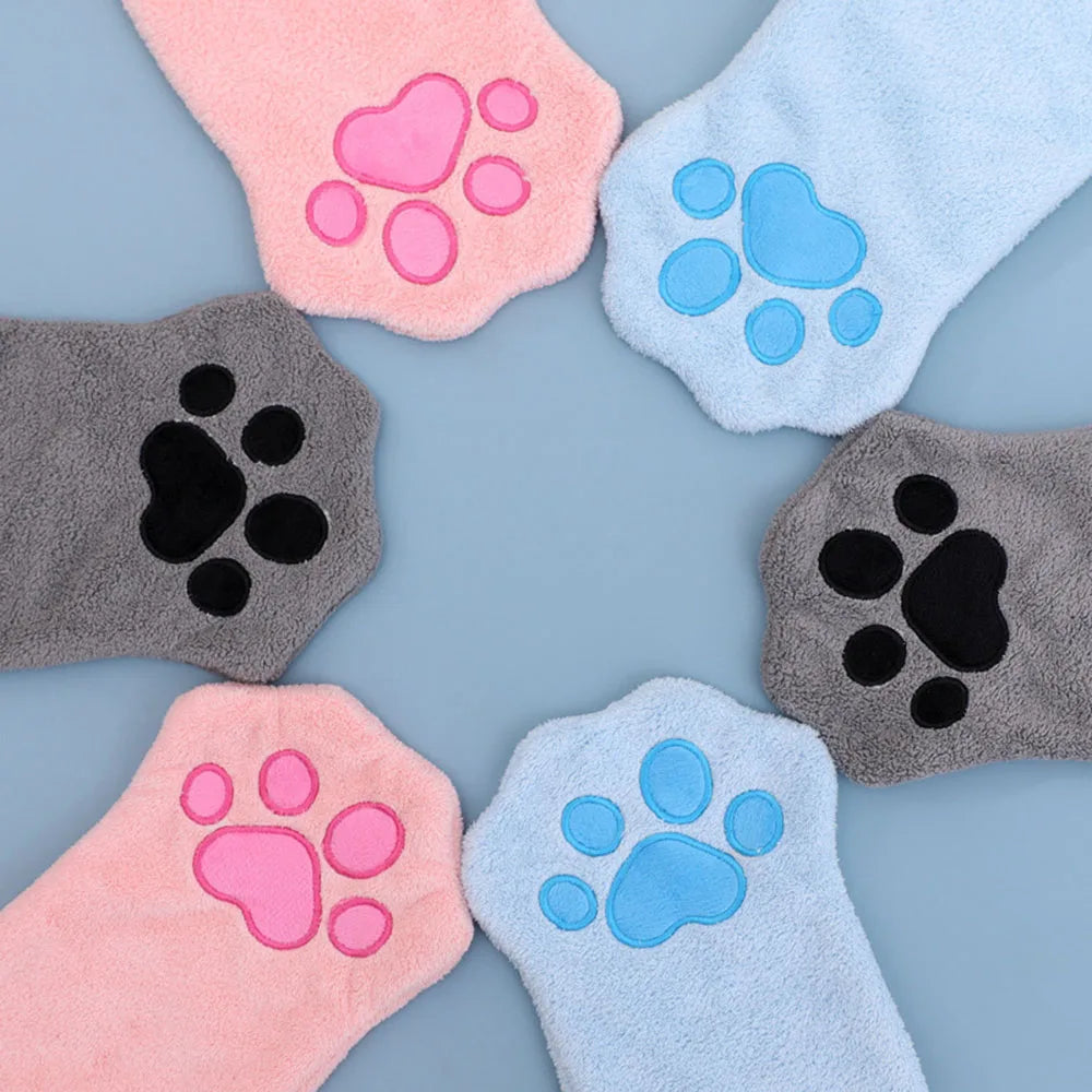 Pet Towel Glove - Dog-Specific Quick-Drying Absorbent Cleaning Cloth, Cat Bath Towel, Pet Grooming Supplies