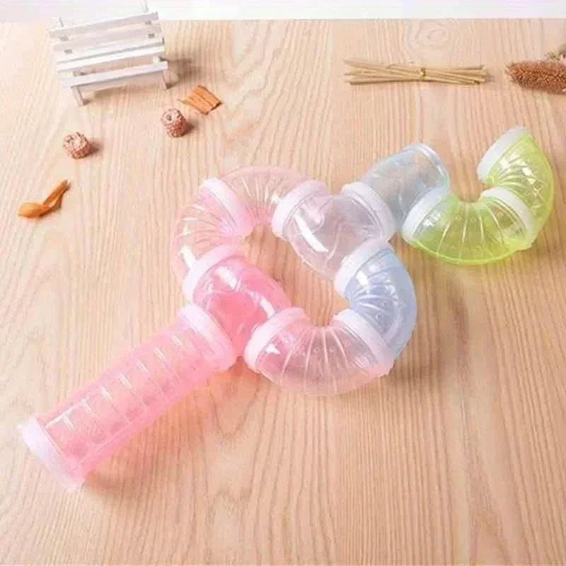 Hamster Plastic Tube DIY External Bathroom Maze Tunnel Small Pet Toy 5.5CM for Golden Hamsters