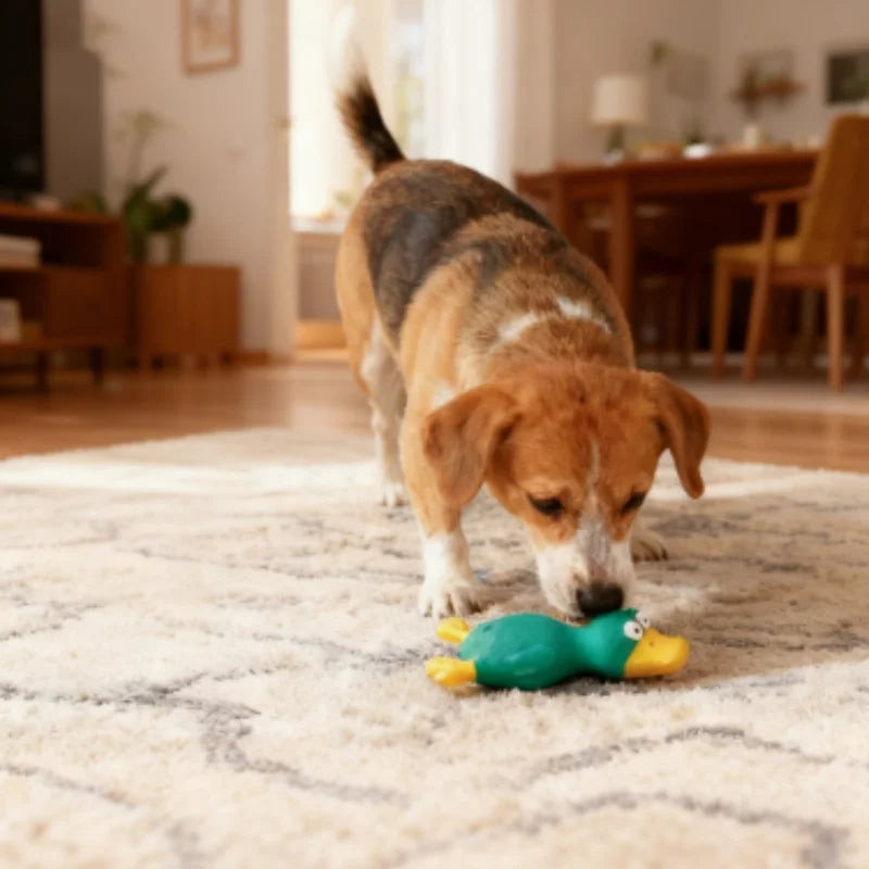 Cute Dog Squeak Toy in Chicken Shape Latex Durable Chew Interactive Pet Supplies for Small to Medium Breeds