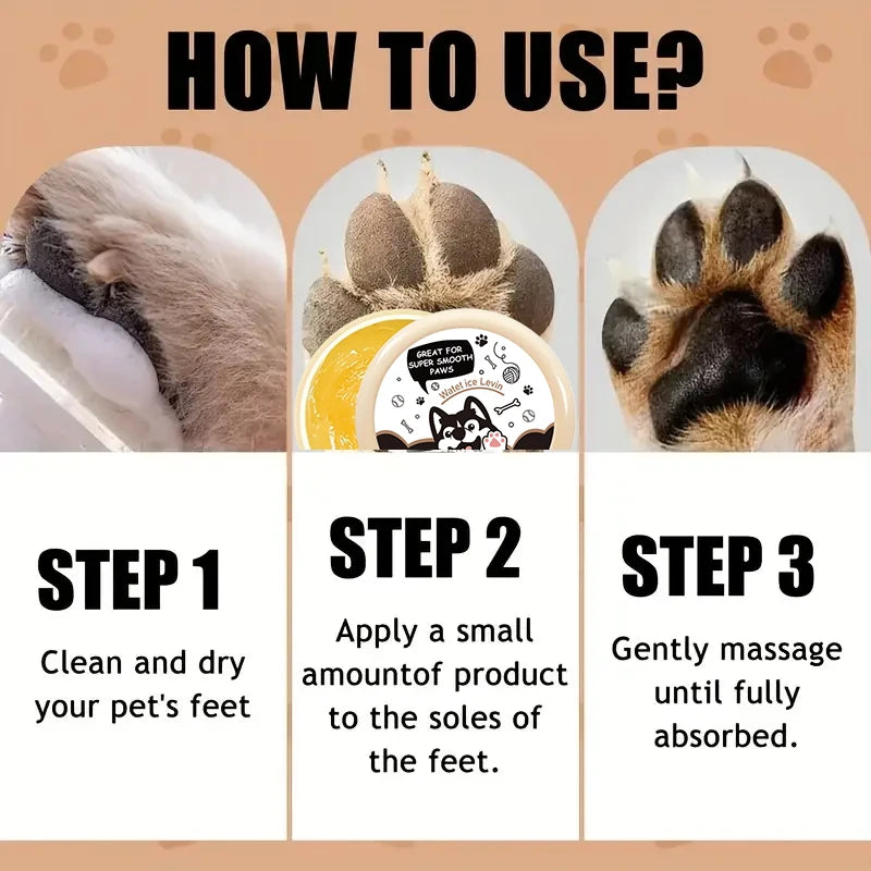 20g Dog Nose and Paw Balm Dog Paw Cream Cats Dogs Paw Protector Cream Pet Feet Moisturizer Pet Crack Feet Repair Pet Accessories
