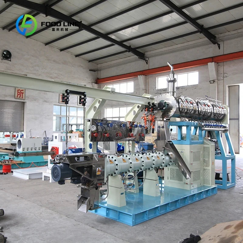 Pet Food Floating Fish Feed Pellet Machine Customized Cat Daily Meal Extruder Pet Food Extrusion Line