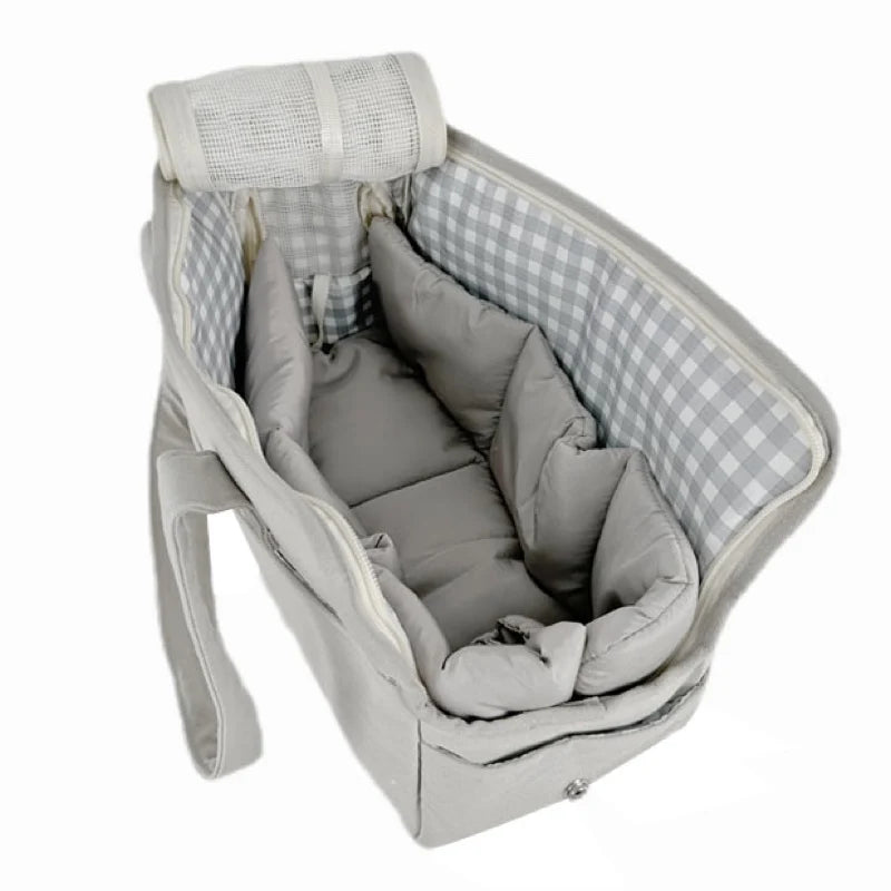 Cotton Shoulder Handbag Carrier with Pillow, Mat or Strap Options