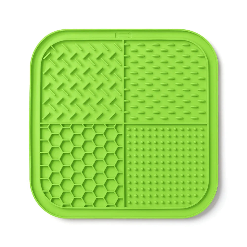 Rectangular Anti-Slip Lick Mat for Dog & Cat Bath Time