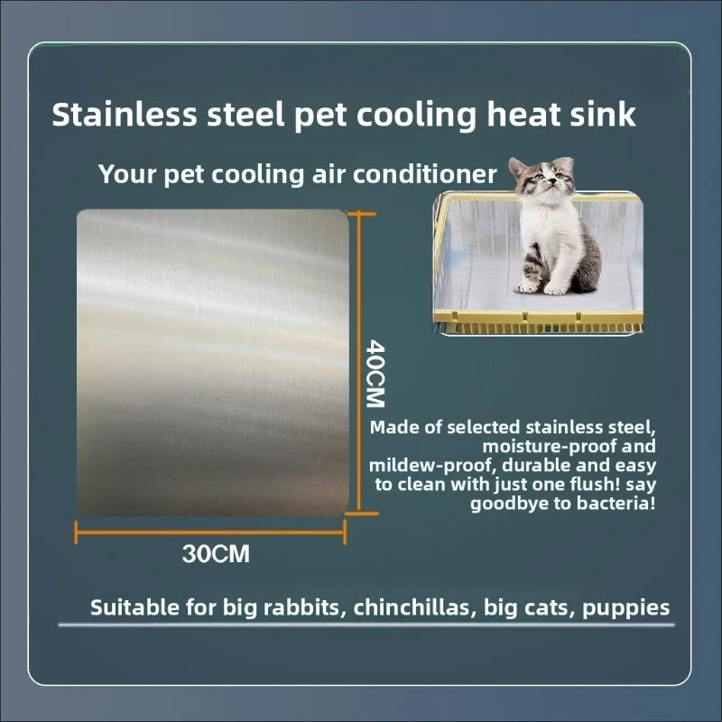 Pet Cooling Pad Summer Cooling Plate Heat Dissipation Pad Summer Cooling and Heat Dissipation Stainless Steel Plate Pet Supplies