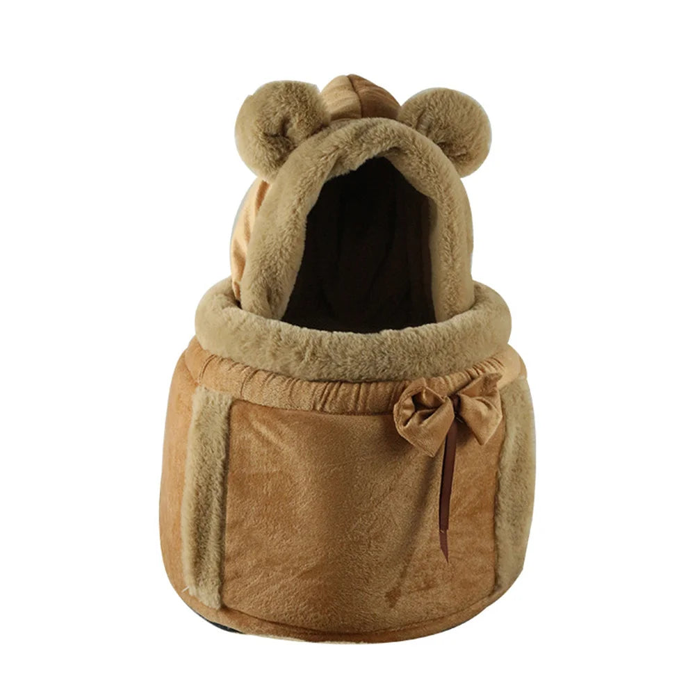Outdoor Travel Chihuahua Puppy Dog Carrier Bacpack Winter Warm Pet Carrying Bags for Small Dogs Yorkshire Cat Nest Mascotas Home