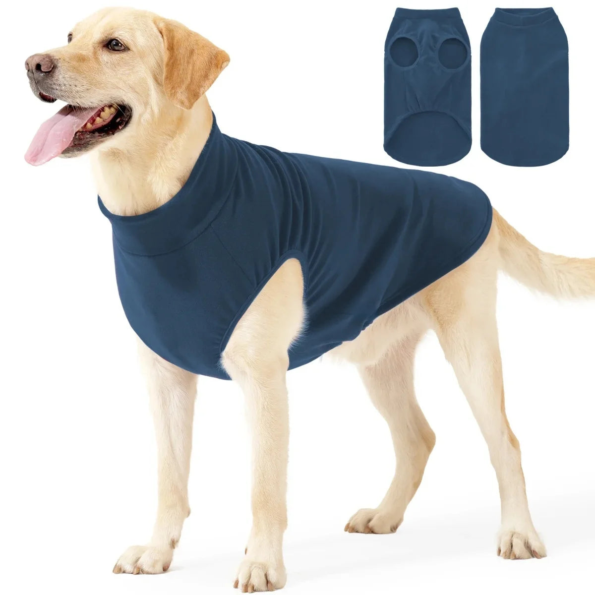 Cozy Solid Color Dog Sweater Soft Rug washing Lightweight Dog Clothes Stretchy Pullover Dog  for Small Medium Large Dogs