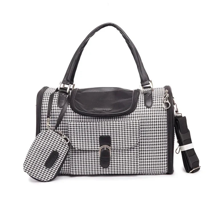 Purse-Style Chihuahua Carrier Handbag, Polyester & PVC