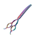 Double-Tailed Curved Scissors for Trimming Dog Fur Beautifully Professional Dog Grooming Scissors Pet Curved Thinning Shears