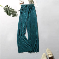 Pleated Wide Leg Pants