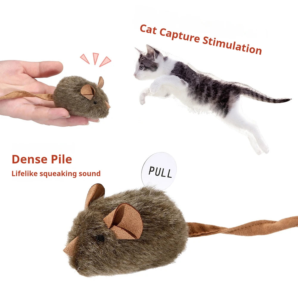 Cat Toys Simulation Mouse Vocal Rat Funny Cat Tap Sound Resistant Scratching Bite Resistant Relieve Boredom Mouse Toy