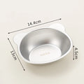 Stainless Steel Cat Bowl with Raised Metal Stand