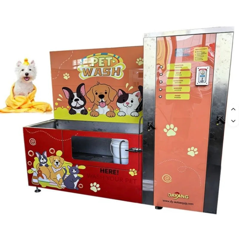 Custom Self-Service Pet Washer with Multi-Payment & Drying System, Pet-Friendly Design for Pet Shop & Home Use