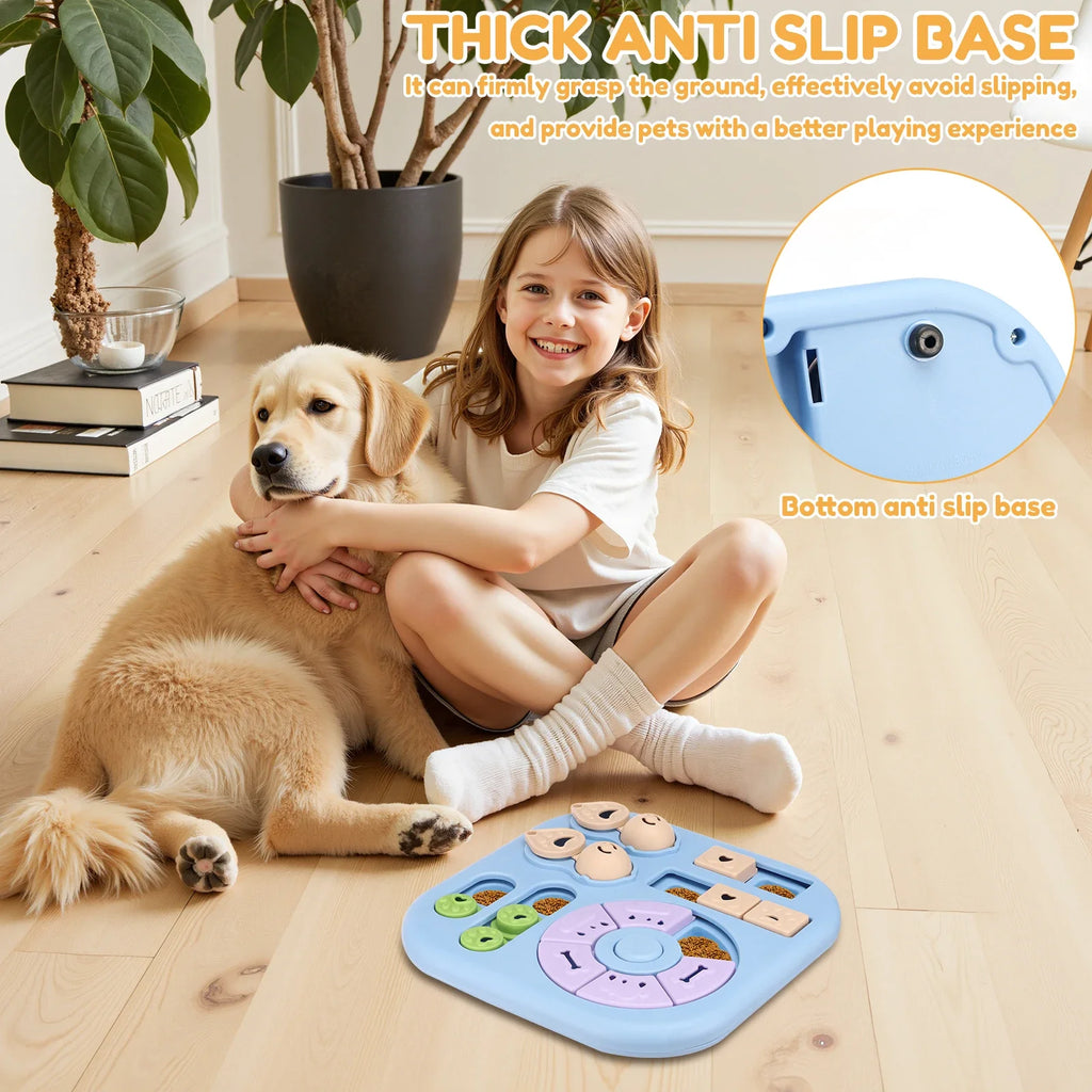 Interactive Dog Puzzle Toy & Treat Dispenser, Non-Slip