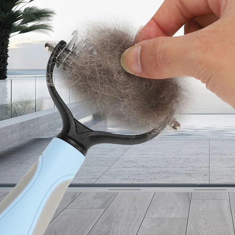 Professional Pet Deshedding Brush Dog Cat Grooming Tool Hair Fur Remover Undercoat Knot Cutter Comb for Puppy Shedding Supplies