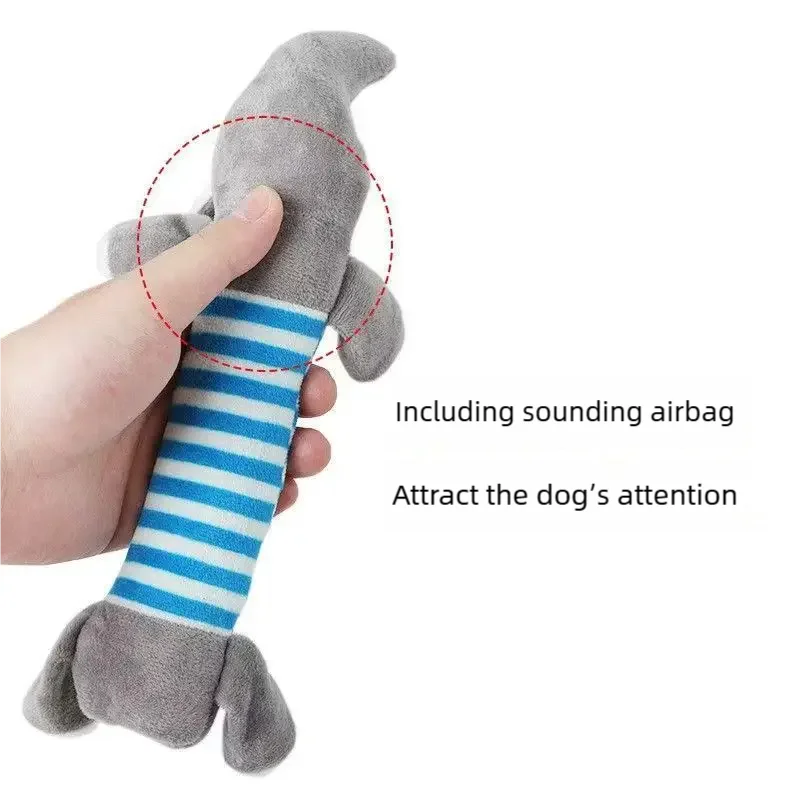 Squeaky Plush Bone for Puppies & Cats, Single or 3-Pack